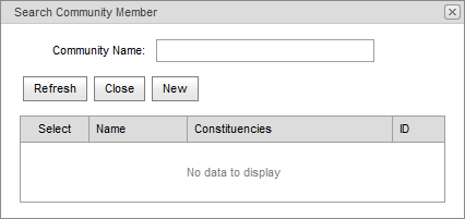 Search Community Member (synweb, accommodation booking, unpopulated)