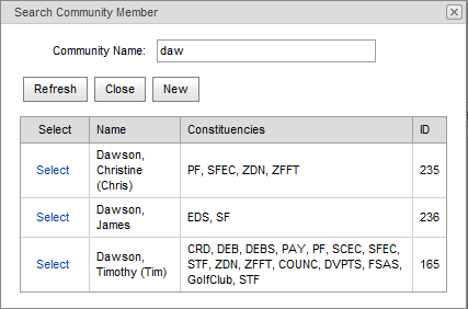 Search Community Member (synweb, booking accommodation, Dawson)
