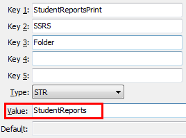 SSRS Folder configuration setting