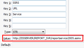 SSRS URL Service configuration setting