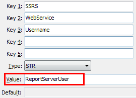 SSRS WebService Username configuration setting