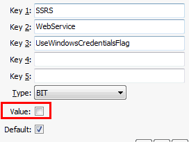 SSRS WebService UseWindowsCredentialsFlag configuration setting