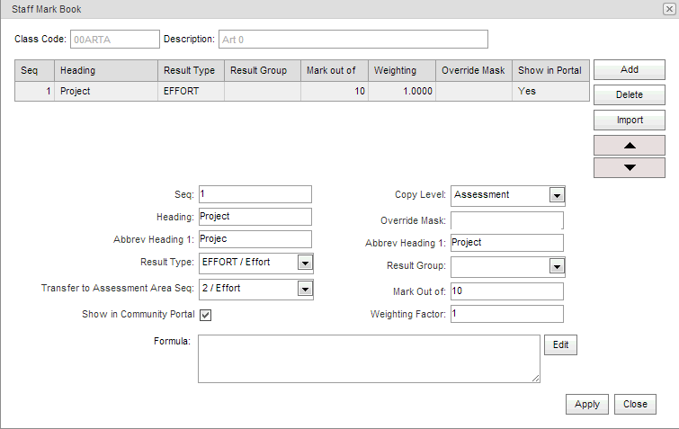 Staff Mark Book window (synweb, cut down)