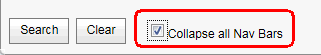 Collapse all Nav Bars field