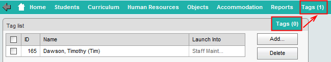 Tag List (0 records becomes 1 record, synweb)