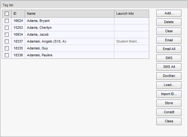 Tag List (synweb, after add)