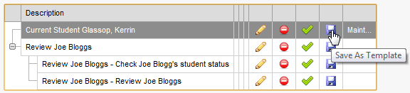 Task List (synweb, saving a task as template)