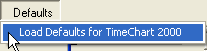 Defaults drop-down button