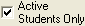 Active Students Only Checkbox