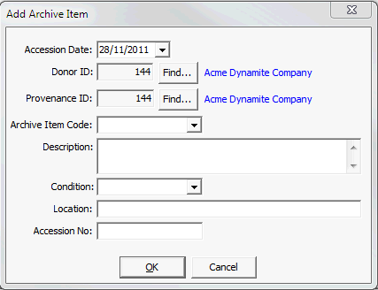 Creating archive items n.b. graphics output problem