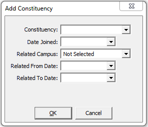 Add Constituency window