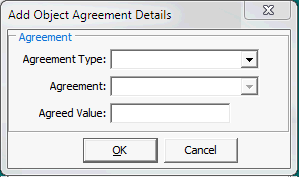 Add Object Agreement Details