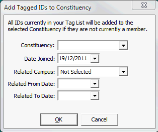 Add Tagged IDs to Constituency window
