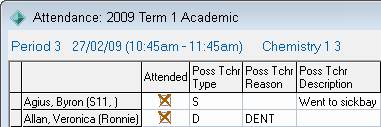 Attendance window (cut down)