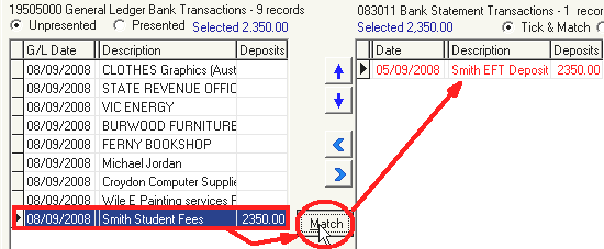 Bank Reconciliation Paper (matched)