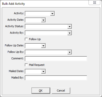 Bulk Add Activity