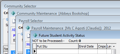 Cascade windows example