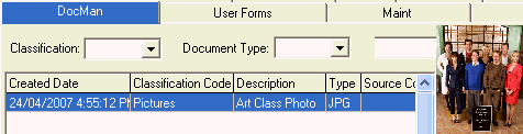 Community Maintenance - DocMan tab (cut down)