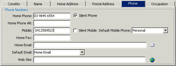 Community Maintenance - Phone tab (personal, cut down)