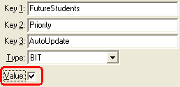 Configuration File Maintenance (AutoUpdate field)