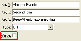 Configuration File Maintenance (BeepWhenUnexplainedFlag)
