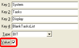 Configuration File Maintenance (BlankTasksList)