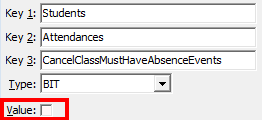 Configuration File Maintenance (CancelClassMustHaveAbsenceEvents)