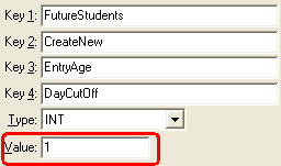 Configuration File Maintenance (DayCutOff)