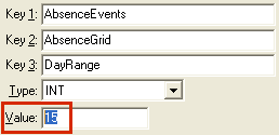 Configuration File Maintenance (DayRange)