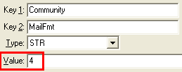 Configuration File Maintenance (MailFmt)