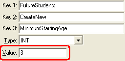 Configuration File Maintenance (MinimumStartingAge)