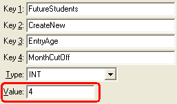 Configuration File Maintenance (MonthCutOff)