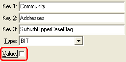 Configuration File Maintenance (SuburbUpperCaseFlag)