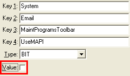 Configuration File Maintenance (UseMAPI)