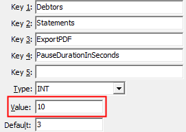 Configuration File Maintenance - Statements,PauseDurationInSeconds