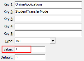 Configuration File Maintenance - StudentTransferMode configuration setting