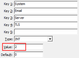 Configuration File Maintenance - TLS (Synergetic) configuration setting
