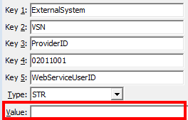 Configuration File Maintenance - WebServiceUserID configuration setting
