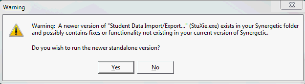Confirm - Run standalone program