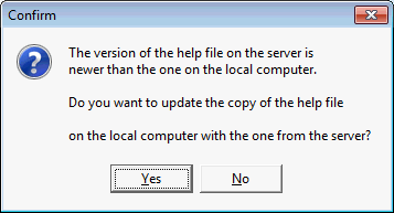 Confirm window