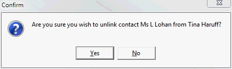 Confirm contact delete