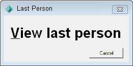 Create Absence Event window - Auto Sign In (second screen, view last person, cutdown)