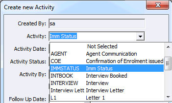 Create New Activity (Activity, cut down)