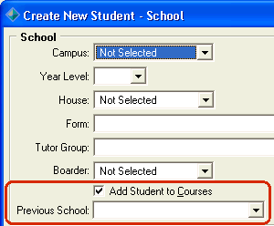 Create New Student - School (v60 changes, cut down)