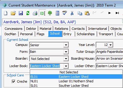 current student maintenance (cut down, setting fields values in bulk)