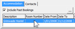 Current Student Maintenance - Accommodation tab - Accommodation sub-tab (double click, cut down)