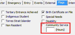 Current Student Maintenance - Flags tab (what's new v64)