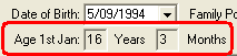 Current Student Maintenance - Personal tab (cut down)