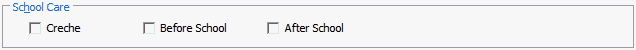 Current Student Maintenance - School tab (School Care fields)