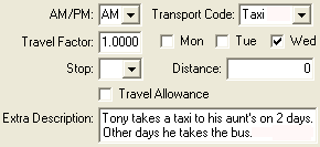 Current Student Maintenance - Transport tab (Extra Description field)